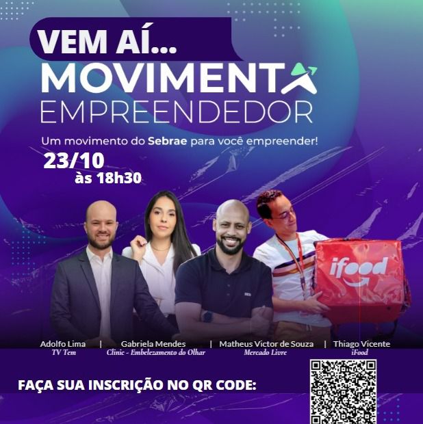A ASSERTI ESTÁ APOIANDO O EVENTO DO SEBRAE – MOVIMENTA EMPREENDEDOR